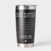 Personalized Dog Sitter Pet Sitter Funny Gifts Thermobecher (Links)