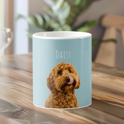 Personalized Dog with Name | Custom Pet Photo Kaffeetasse