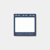 Personalized Dolphins Notes with Name Post-it Klebezettel (Vorderseite)