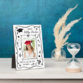 Personalized Doodle Photo Congrats Grad Fotoplatte (Seite)