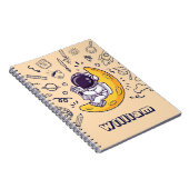 Personalized Doodle Space Planets Back to School Notizblock (Rechte Seite)