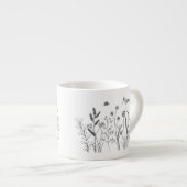 Personalized Doodle Wild Plants Espresso Mug Espressotasse (Vorderseite Rechts)