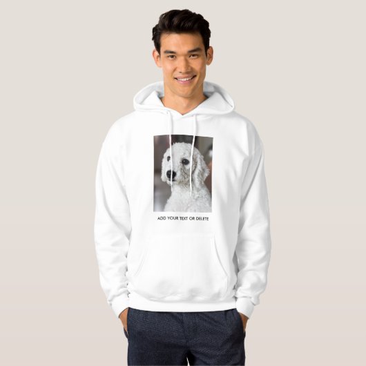 Personalized Double Sided Photo Text Hoodie (Vorne ganz)