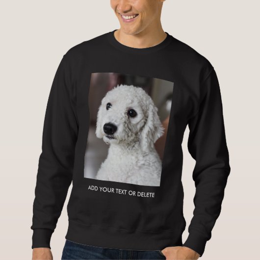 Personalized Double Sided Photo Text Sweatshirt (Vorderseite)