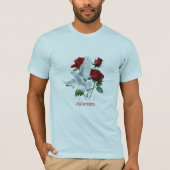 Personalized Dove Rose Custom Name T-Shirt (Vorderseite)