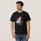 Personalized Dove Rose Custom Name T-Shirt (Vorne ganz)