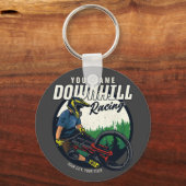 Personalized Downhill Racing Mountain Bike Trail Schlüsselanhänger (Vorderseite)