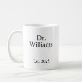 Personalized Dr Coffee Mug, name Ceramic Mug E Kaffeetasse (Links)