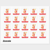 Personalized dragon stickers colorful (Blatt)