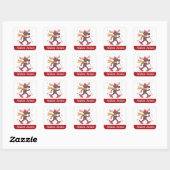 Personalized dragon stickers colorful (Blatt)
