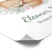 Personalized Dream Big, Little One Nursery Wall Poster (Ecke)