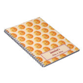 Personalized Dreams Come True Lucky Orange Pattern Notizblock (Rechte Seite)