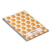 Personalized Dreams Come True Lucky Orange Pattern Notizblock (Rechte Seite)