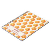 Personalized Dreams Come True Lucky Orange Pattern Notizblock (Linke Seite)