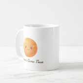 Personalized Dreams Come True Orange Pattern Kaffeetasse (Vorderseite Links)