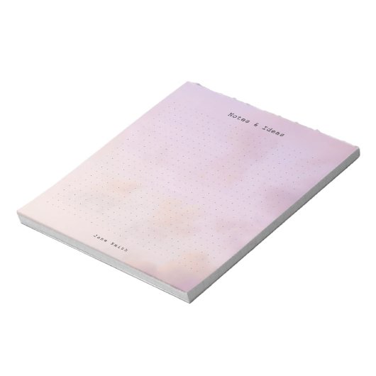 Personalized dreamy clouds, pastel aesthetic Grid Notizblock (Rotiert)