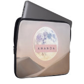 Personalized Dreamy Full Moon Over Desert Laptopschutzhülle (Vorne Rechts)
