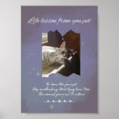 Personalized Dreamy Life Lessons from your Pet  Poster (Vorne)