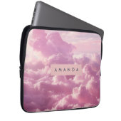 Personalized Dreamy Pastel Pink Cloud  Laptopschutzhülle (Vorne Rechts)