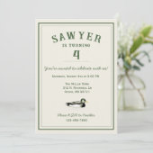 Personalized Duck Birthday Einladung (Stehend Vorderseite)