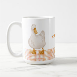 Personalized Duck – Cute Farm Animal Design  Kaffeetasse