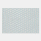 Personalized Dusty Blue Christmas Geschenkpapier Set (Vorderseite 2)