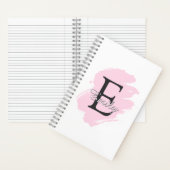 Personalized Dusty Rose Monogram Spiral Notebook Notizblock (Innen)