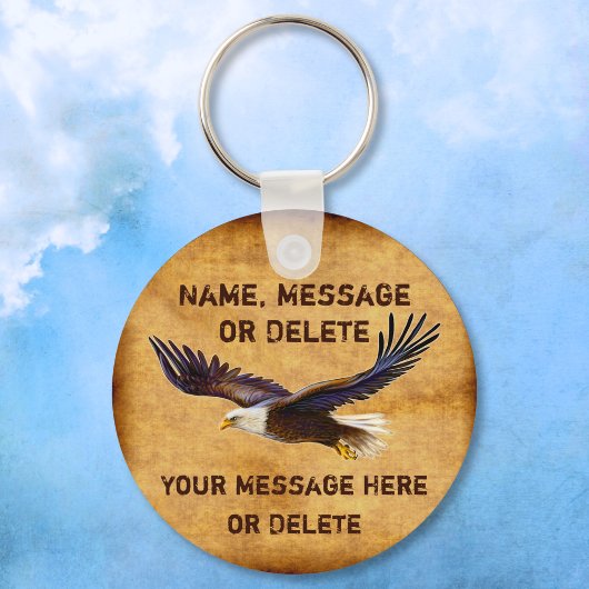 Personalized Eagle Keychain, Eagle Party Favors Schlüsselanhänger