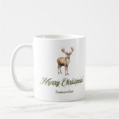 Personalized Earthy Colors Christmas Coffee Mug Kaffeetasse (Links)