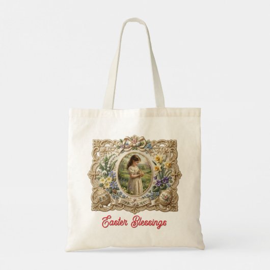 Personalized Easter Blessings Tote Bag Tragetasche (Rückseite)