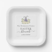Personalized Easter Brunch and Egg Hunt Pappteller (Vorderseite)