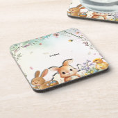 Personalized Easter Brunch Hard Plastic Coaster Getränkeuntersetzer (Linke Seite)