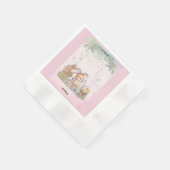 Personalized Easter Brunch  Paper Napkins Serviette (Ecke)