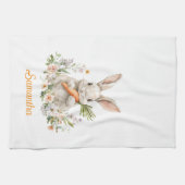 Personalized Easter Bunny Kitchen Towel  Geschirrtuch (Horizontal)
