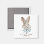 Personalized Easter Bunny Magnet Favour (Vorderseite/Rückseite)