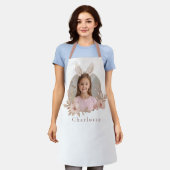 Personalized Easter Bunny Photo Apron for Kids Schürze (Getragen)