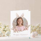 Personalized Easter Bunny Photo Greeting Card Karte