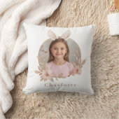 Personalized Easter Bunny Photo Pillow for Kids Kissen (Decke)