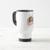 Personalized Easter Bunny Photo Travel Mug Reisebecher (Vorderseite Links)