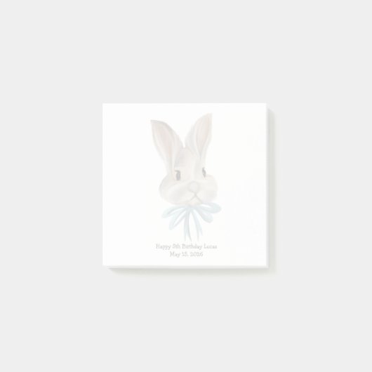 Personalized Easter Bunny Post-it Notes  Klebezettel (Vorderseite)