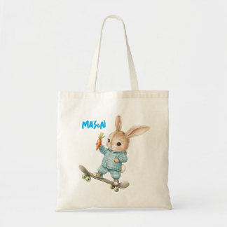 Personalized Easter Bunny Skateboard Tote Bag Tragetasche