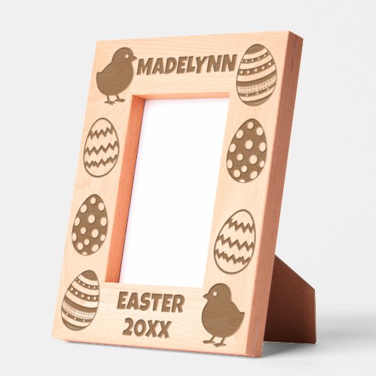 Personalized Easter Eggs & Baby Chicks Geätzte Rahmen (Links)