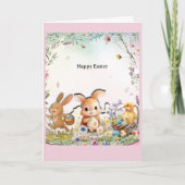 Personalized Easter Folded Greeting Card Karte (Vorderseite)