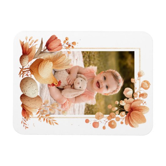 Personalized Easter Photo Keepsake Magnet (Horizontal)