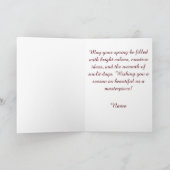 Personalized Easter Retro Artist Card Feiertagskarte (Innenseite)