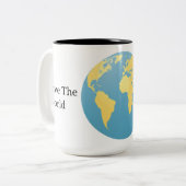Personalized Eco-Globe Minimalist Planet Zweifarbige Tasse (Vorderseite Links)