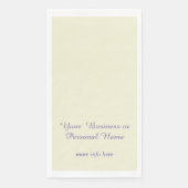 personalized ecru color - elegant serviette (Vorderseite)