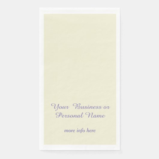 personalized ecru color - elegant serviette (Vorderseite)