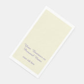 personalized ecru color - elegant serviette (Ecke)