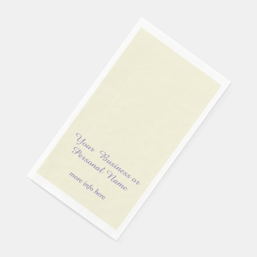 personalized ecru color - elegant serviette (Ecke)